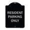 Signmission Designer Series-Resident Parking Only, Black & Silver Heavy-Gauge Aluminum, 24" x 18", BS-1824-9896 A-DES-BS-1824-9896 - alternate 1